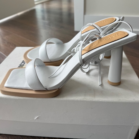 Jacquemus White and Tan Heels - Picture 7 of 8
